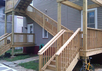 New stairs installed