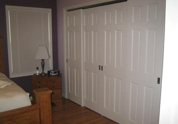 Custom fit closet doors