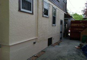 Completed stucco repairs