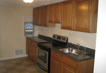 Renovated apartment kitchen